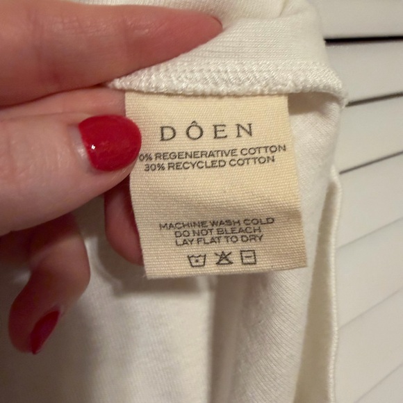 NWT DÔEN “Angie” Square Neck Tank in Salt / M - Picture 6 of 7